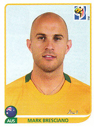 Mark Bresciano Australia samolepka Panini World Cup 2010 #289